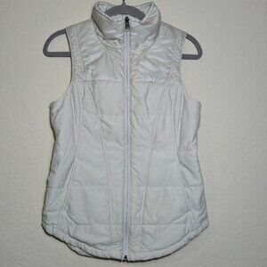 The North Face Ivory Puffer Vest Women’s Small P Full Zip Quilted